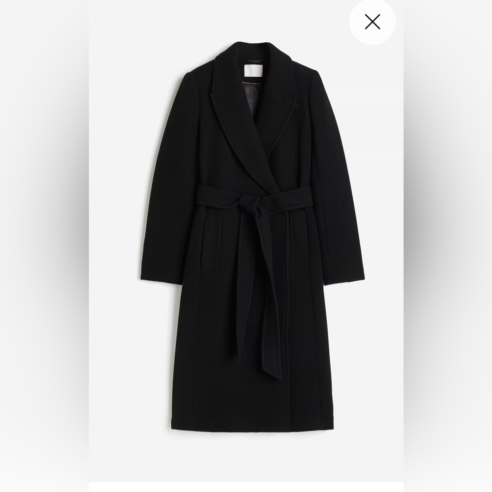 H&M Elegant Belted Wrap Coat